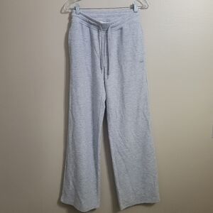 Aritzia TNA Waffle Knit Wide Leg Pants Gray Size Small